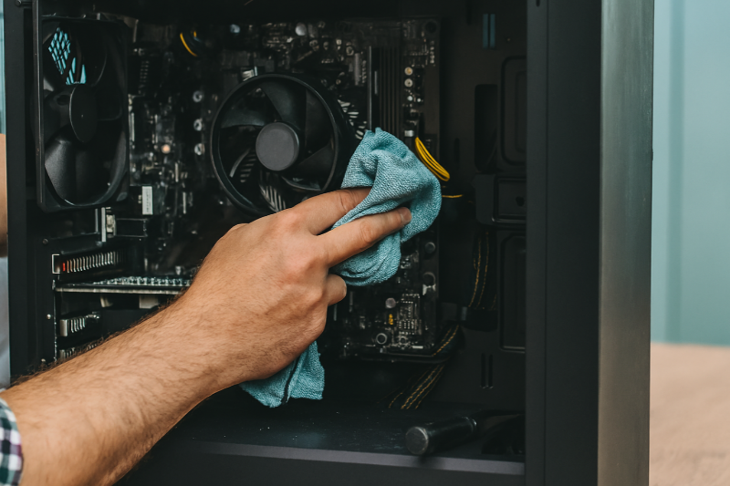 محافظت از قطعات کامپیوتر با سرویس و نگهداری دوره‌ای